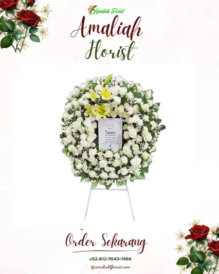 Krans Bunga Duka Semula Jadi